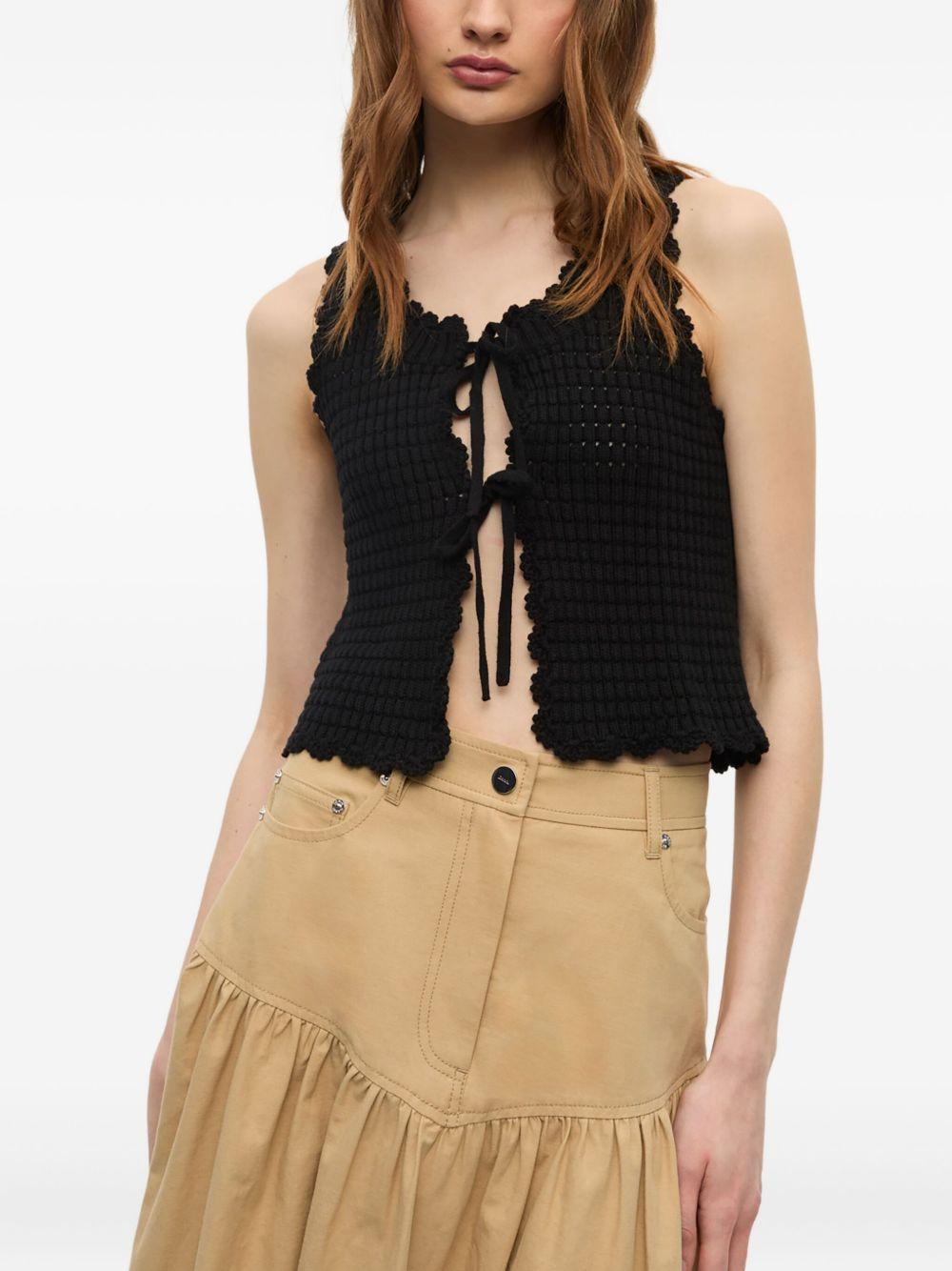 crochet-knit top Product Image