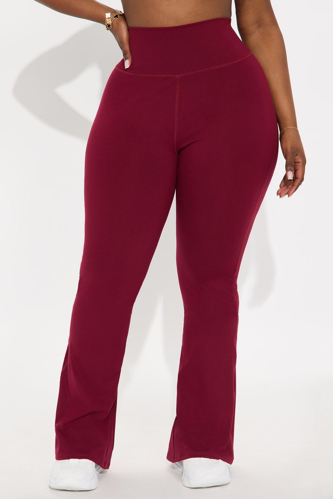 Break A Sweat Active Yoga Pant - Burgundy Product Image
