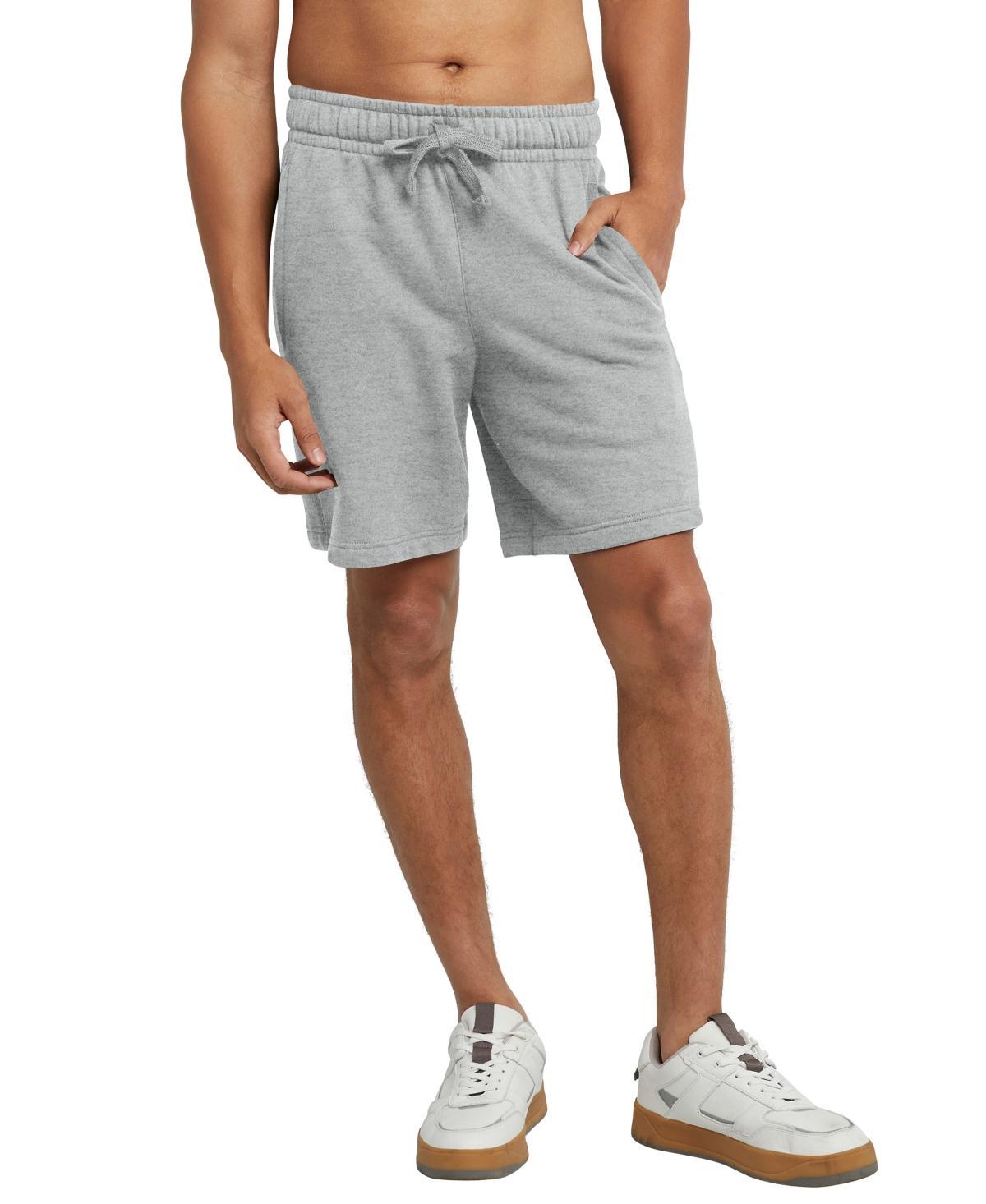 Hanes Originals Mens Fleece Sweat Shorts, 8 Deep Forte Blue Heather 2XL Product Image