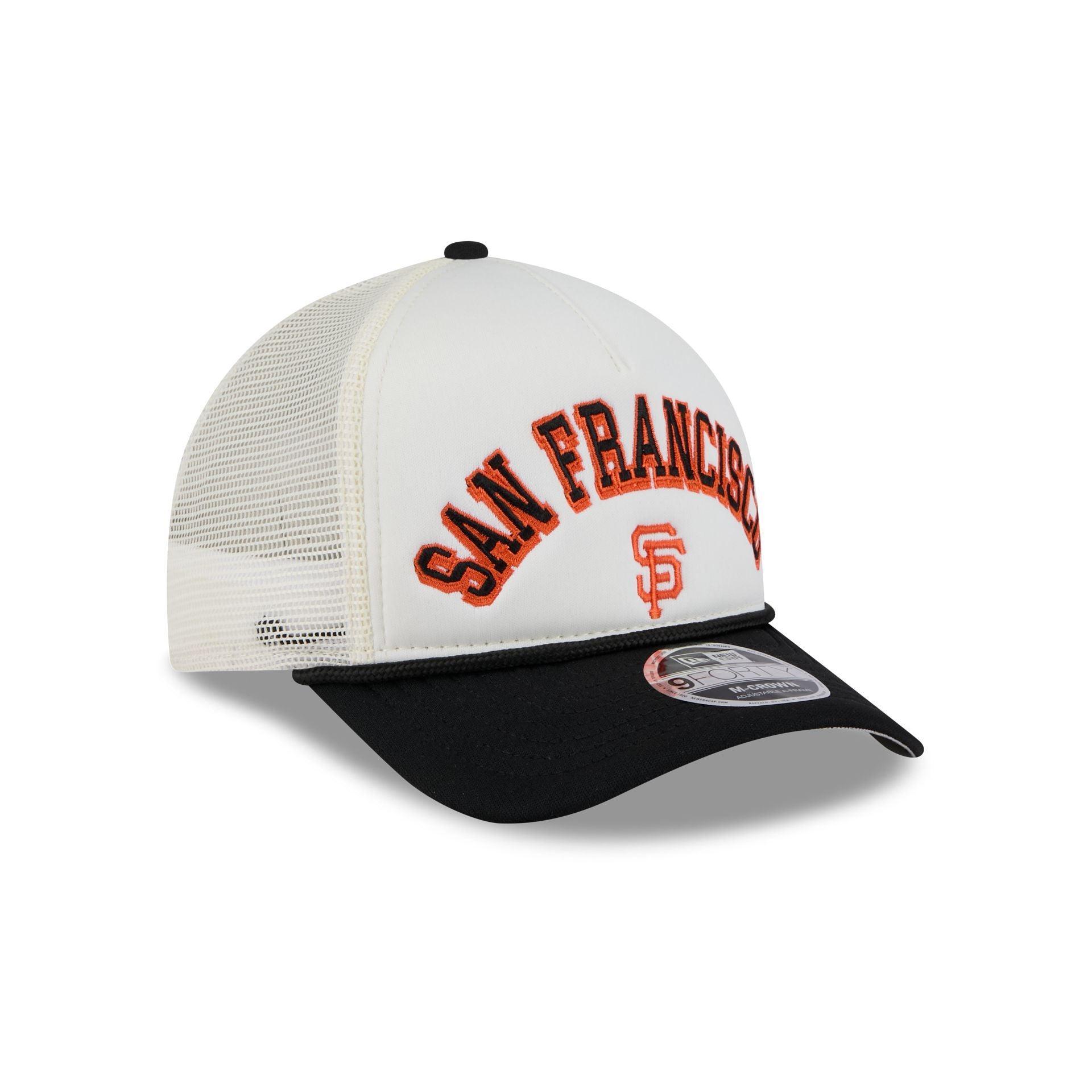 San Francisco Giants Chrome Arch 9FORTY M-Crown A-Frame Trucker Hat Male Product Image