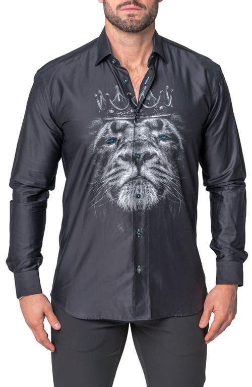 Mens Fibonacci Lion Crown Sport Shirt Product Image