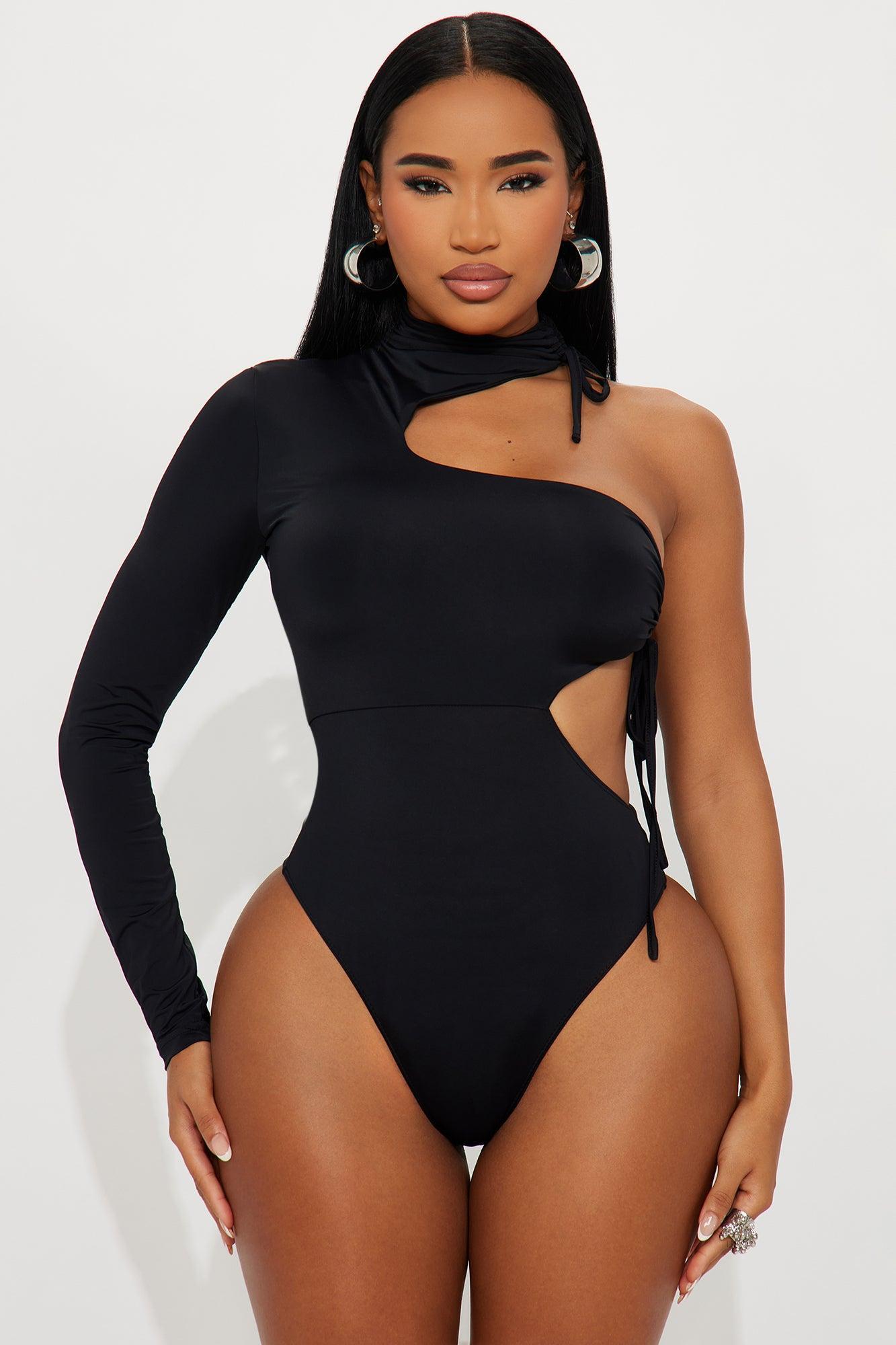 Eleni Cut Out Bodysuit - Black Product Image