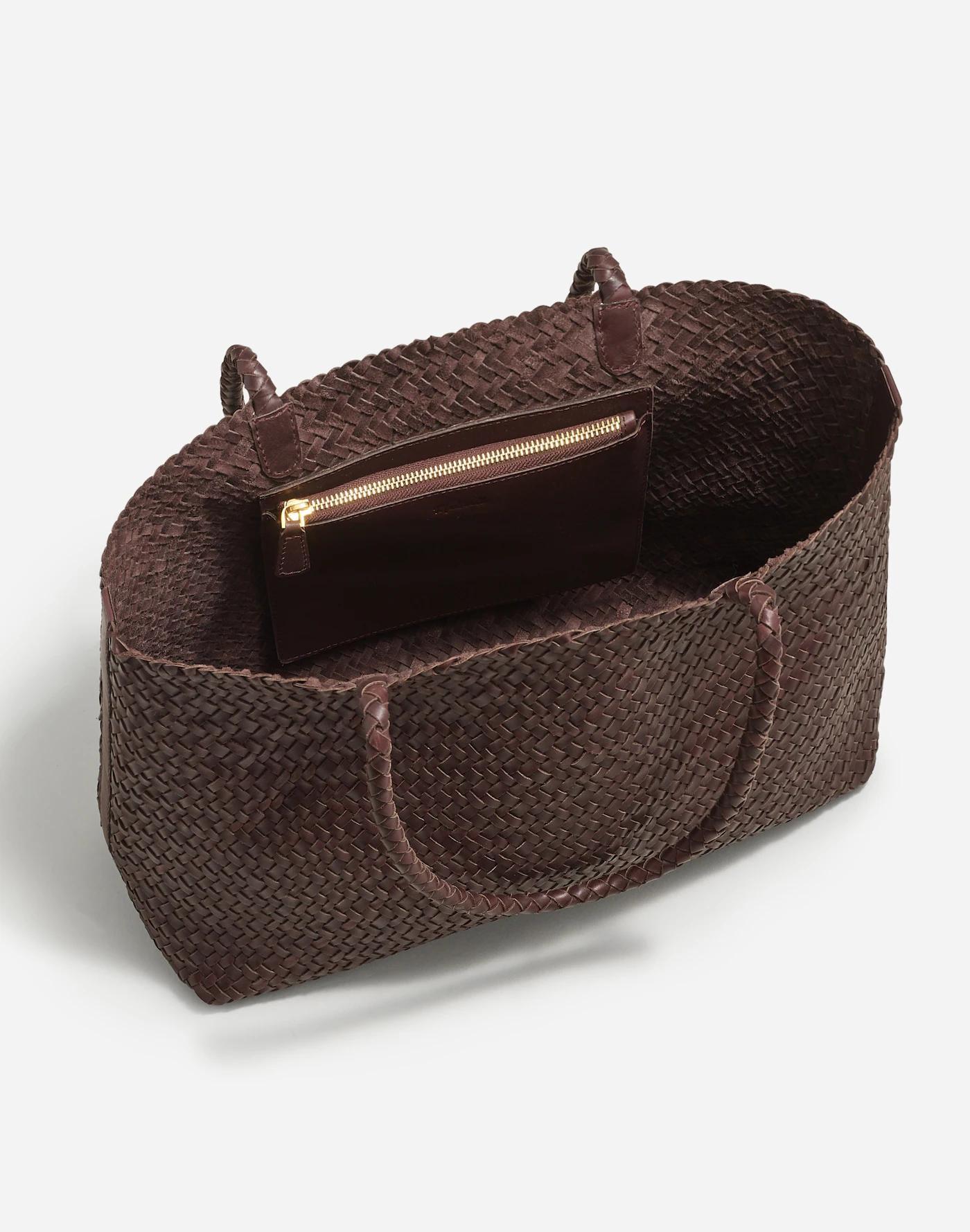 The Handwoven Leather Tote Product Image