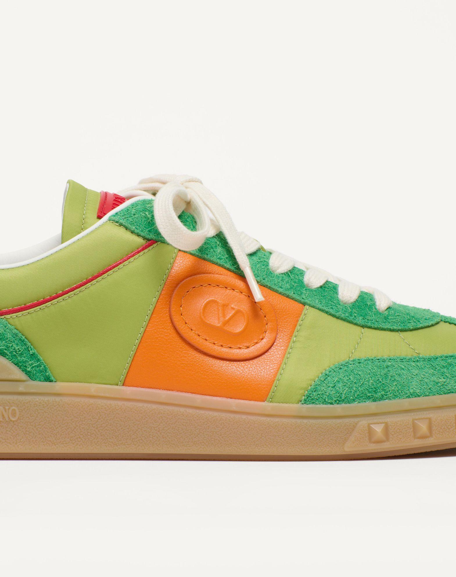 Upvillage Low Top Sneaker In Crust Leather And Nylon Product Image
