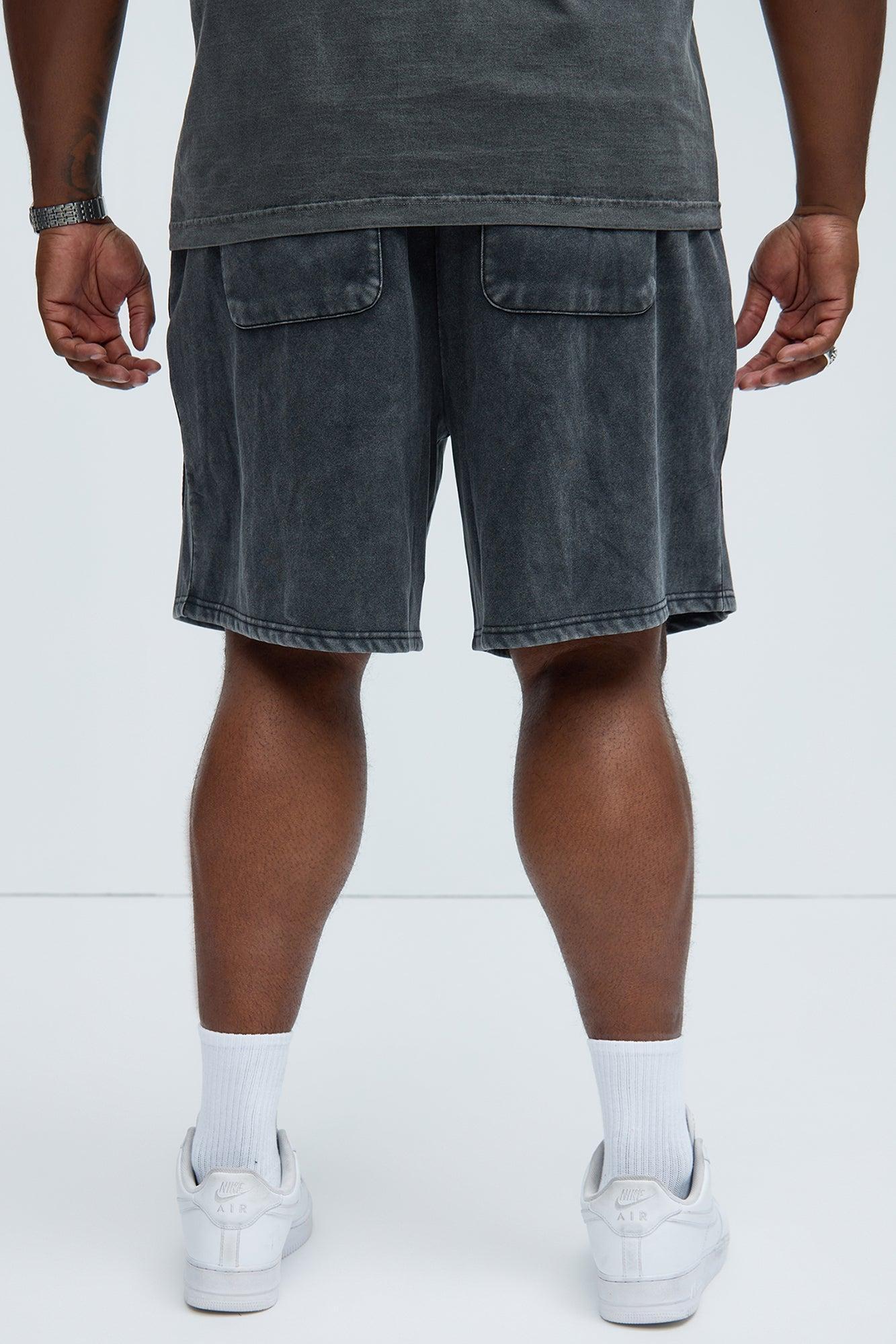 Tyson Enduing Relaxed Shorts - Black Wash Product Image
