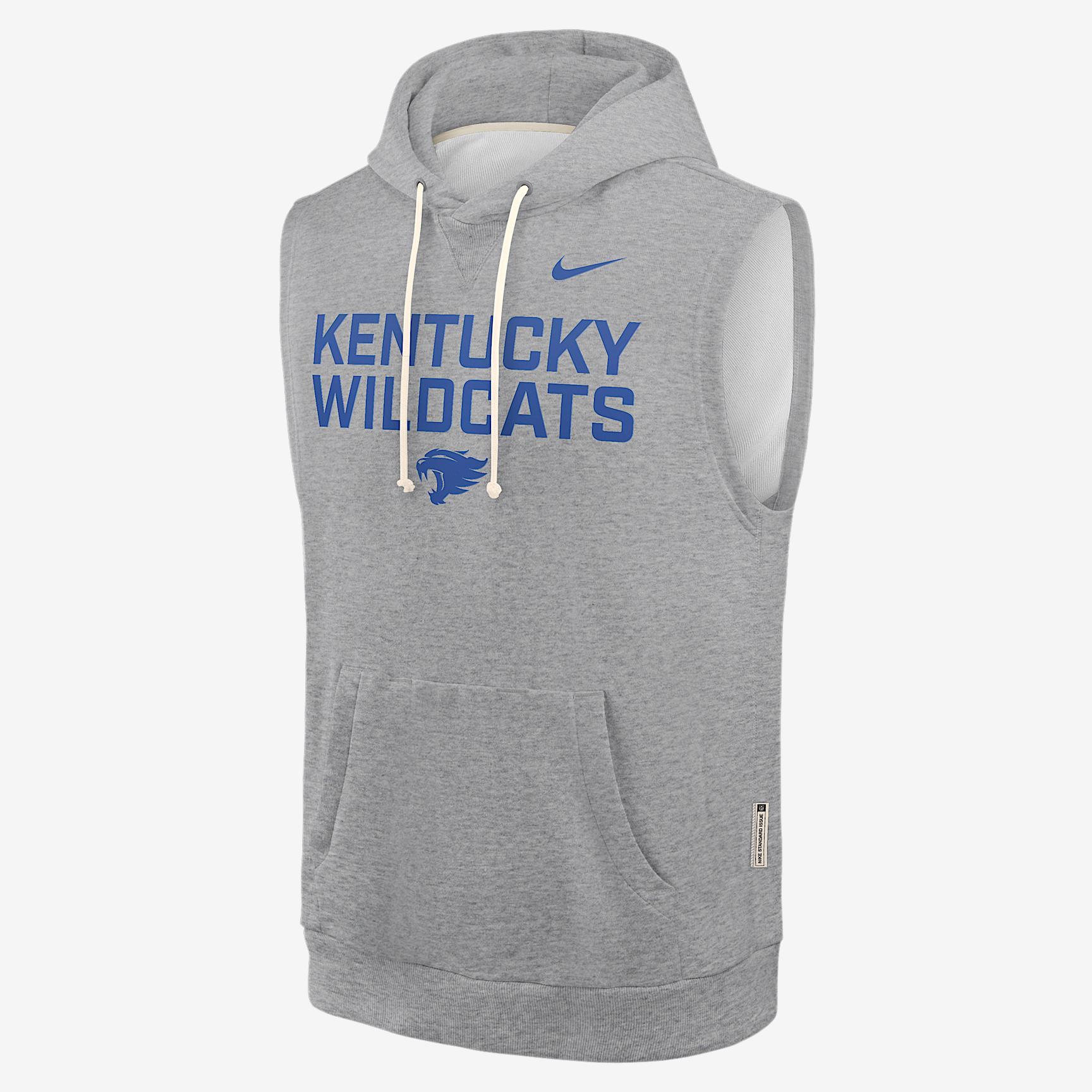 Kentucky Sideline Nike Men's Dri-FIT College Sleeveless Pullover Hoodie Product Image