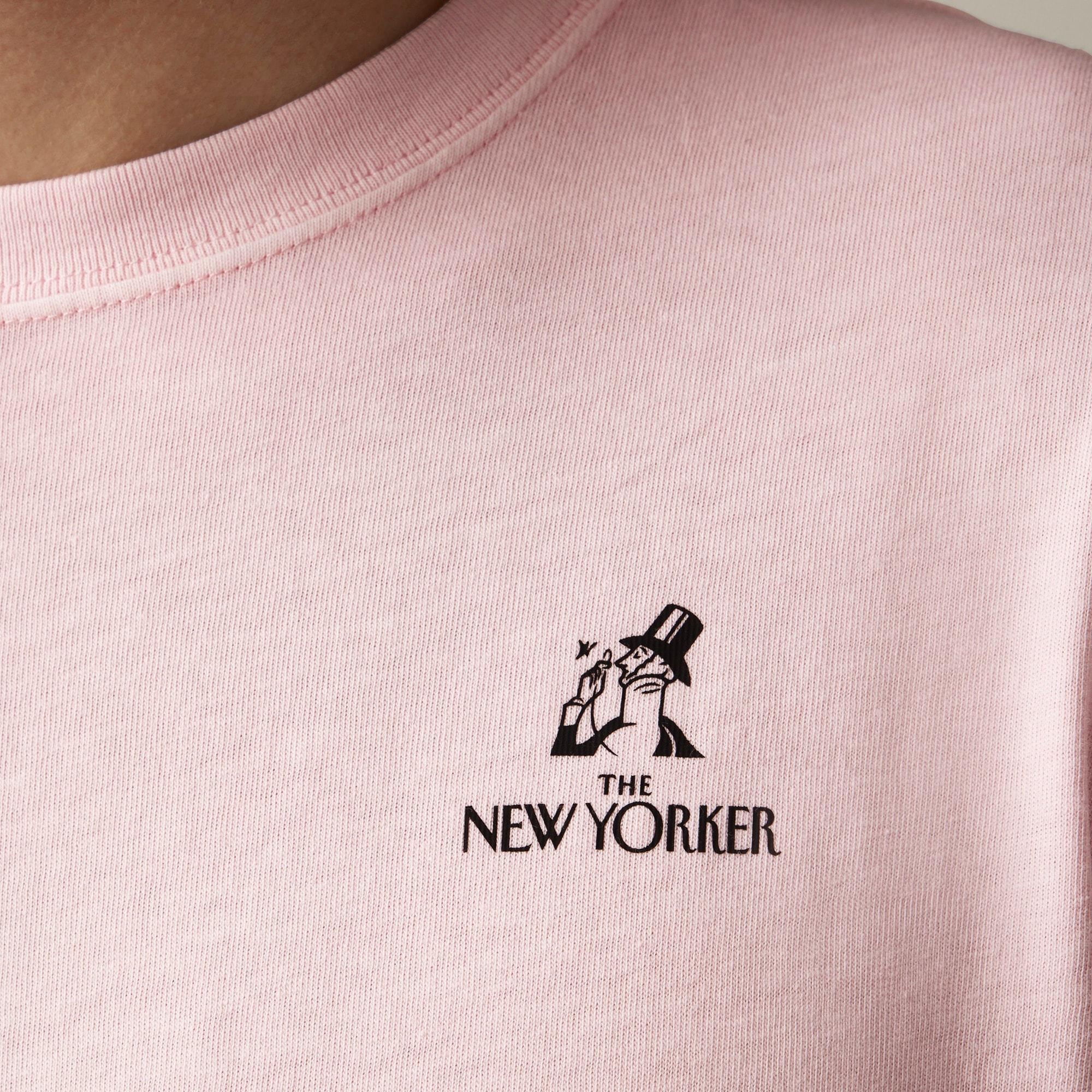 The New Yorker X J.Crew vintage-wash cotton graphic T-shirt Product Image