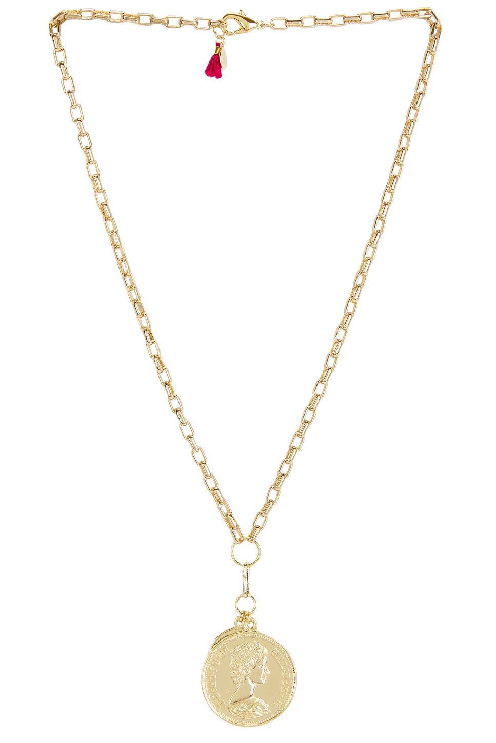 Double Coin Necklace SHASHI Product Image