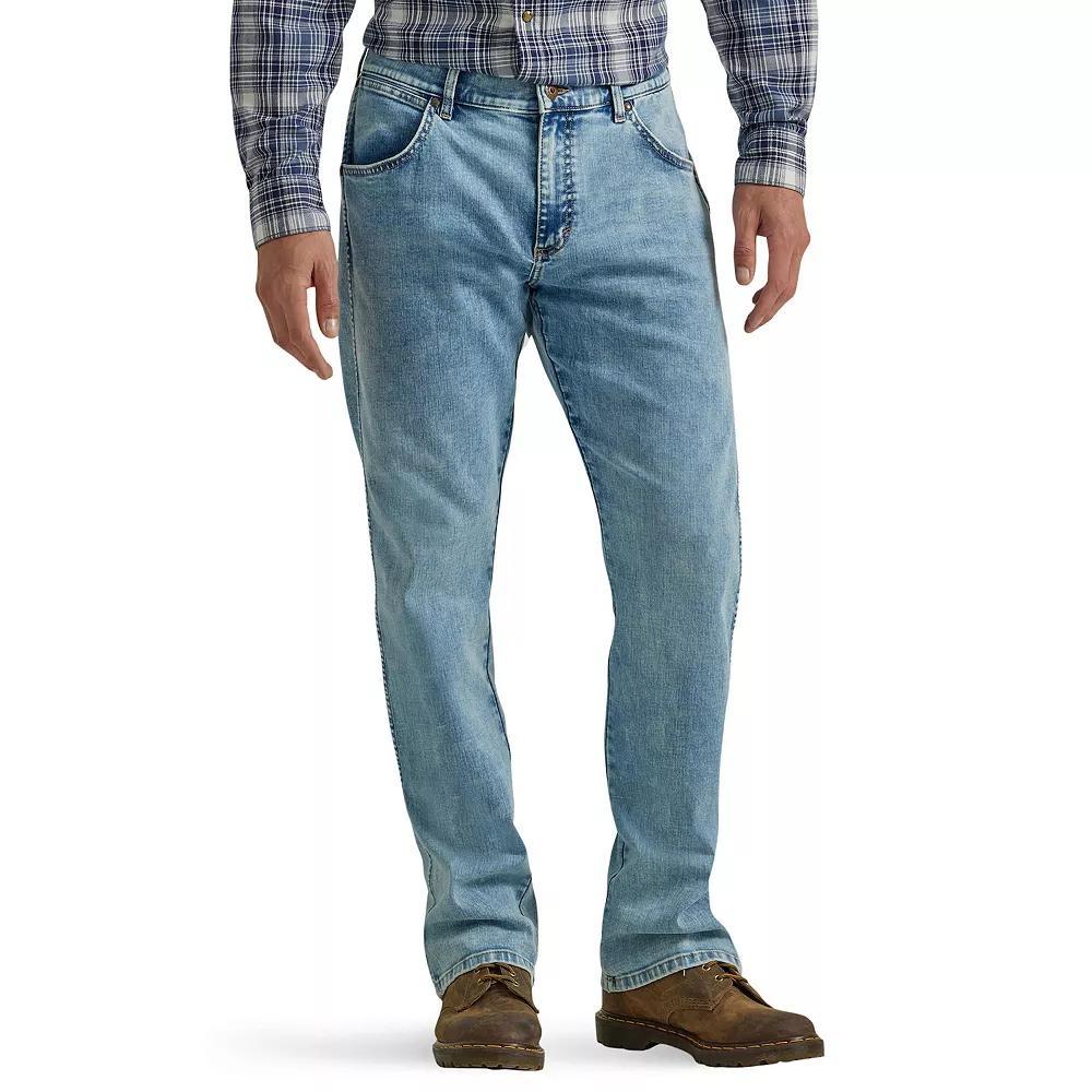 Men's Wrangler Slim Straight Cut Jeans, Size: 40X30, Acid Blue Product Image