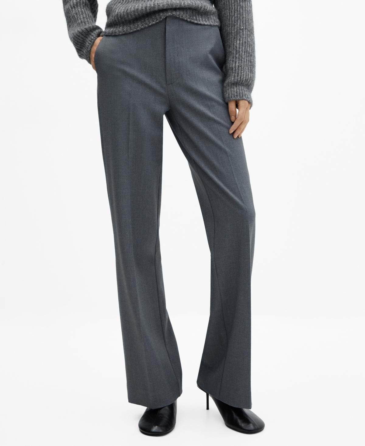 Mango zip side straight leg pants Product Image