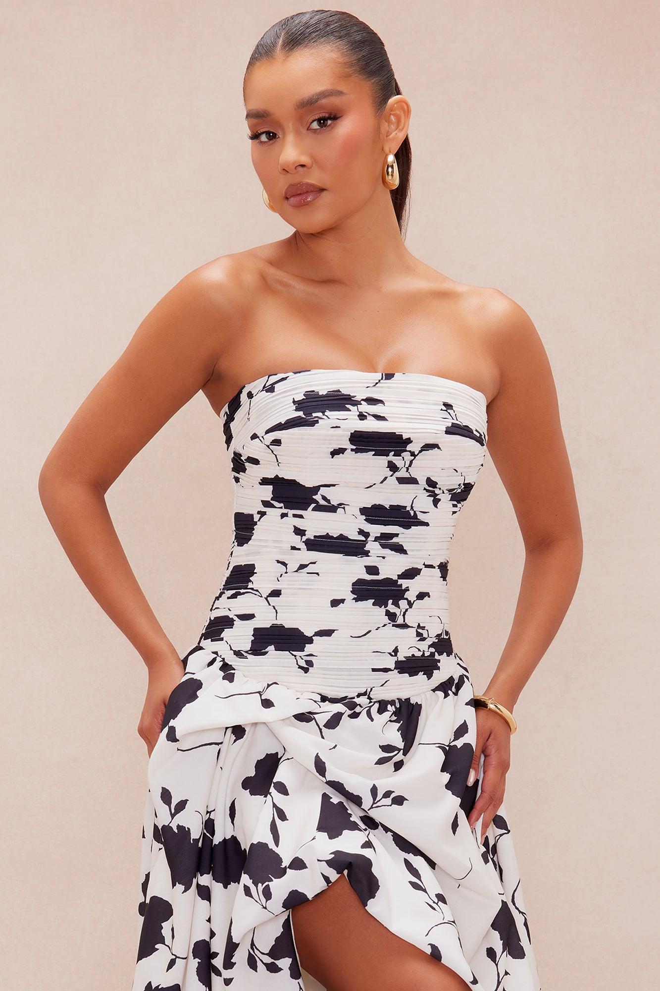 Skylar Drop Waist Maxi Dress - Ivory/combo Female Product Image