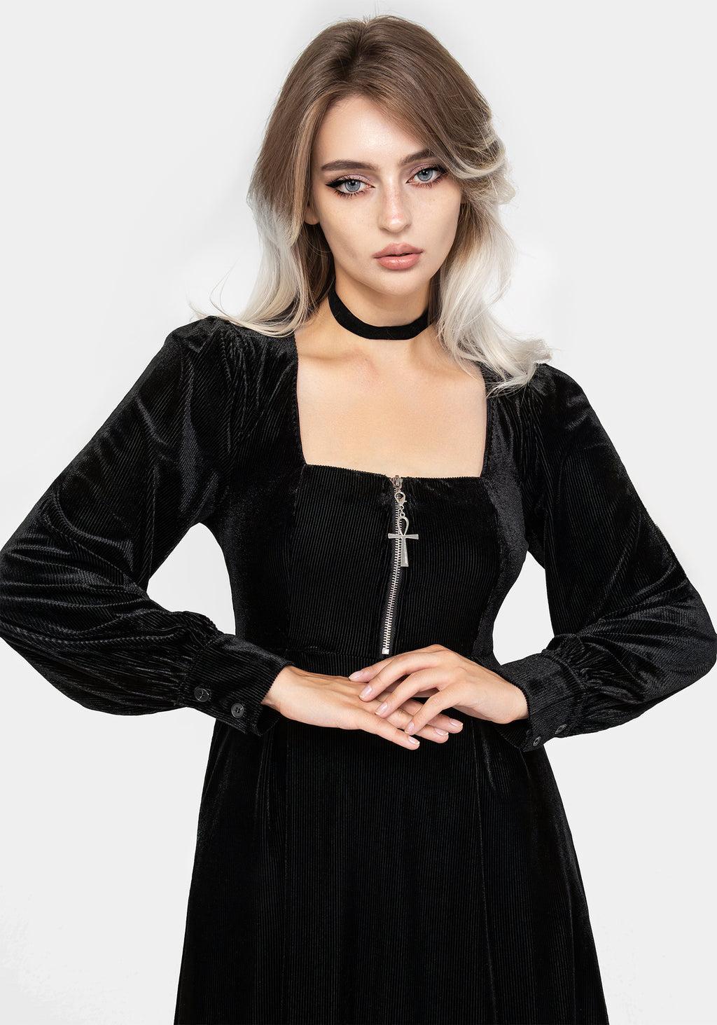 Legacy Zip Front Midi Dress Product Image
