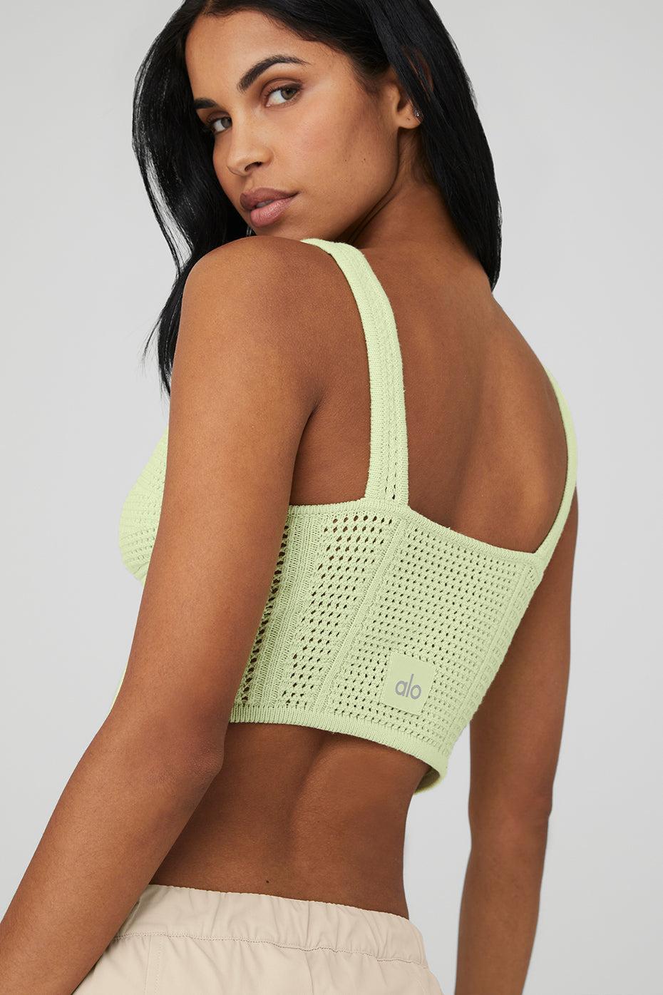 Alo Yoga | Open-Knit Chase The Sun Corset Tank Top Product Image
