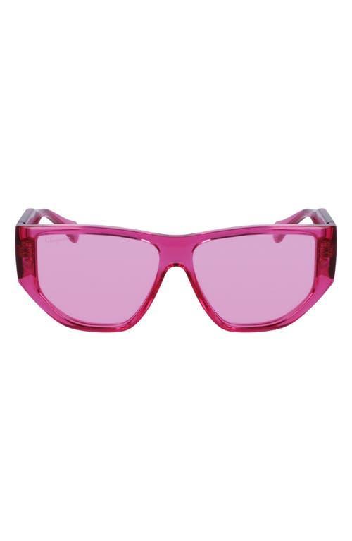 Monochrome Rectangle Plastic Sunglasses Product Image