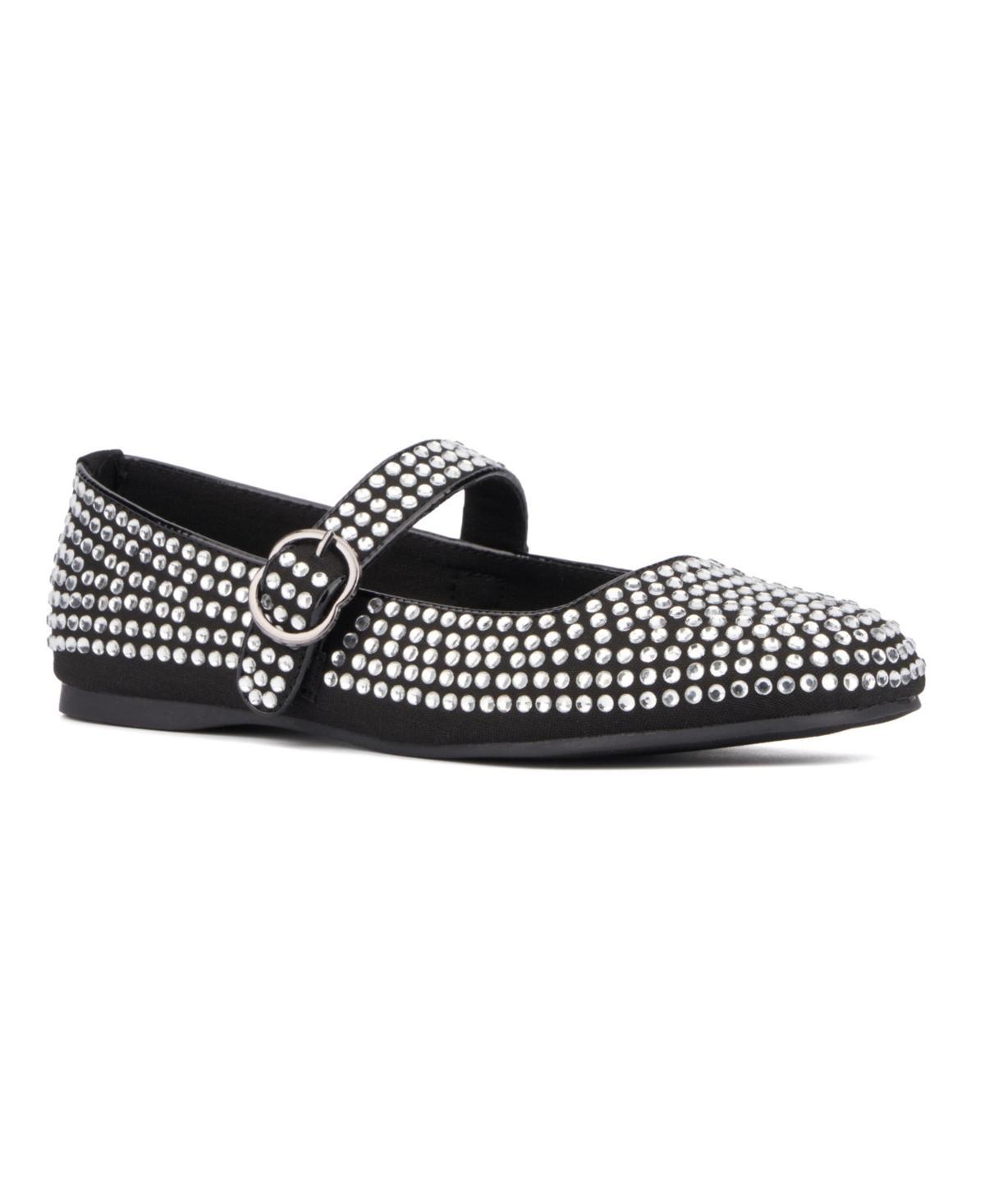 Olivia Miller Dawn Womens Embellished Maryjane Flats Product Image
