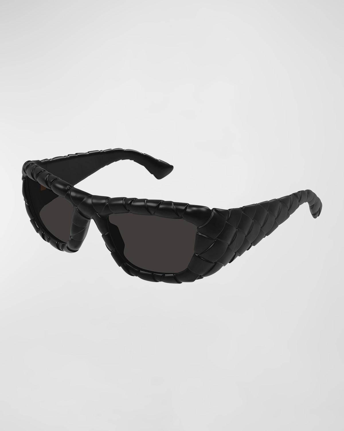 Mens Intreccio Acetate Rectangle Sunglasses Product Image