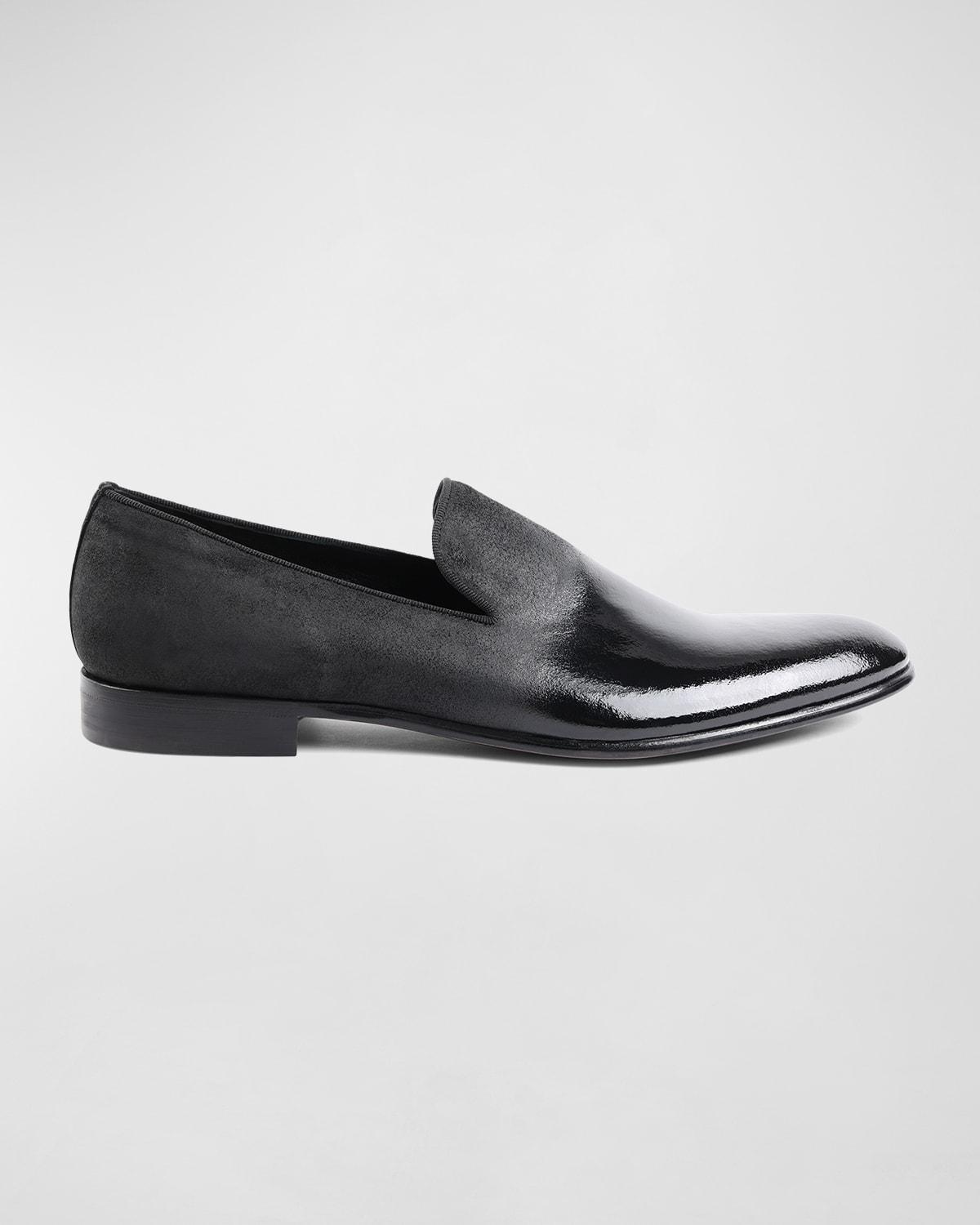 Mens Monet Patent Ombre Smoking Slippers Product Image