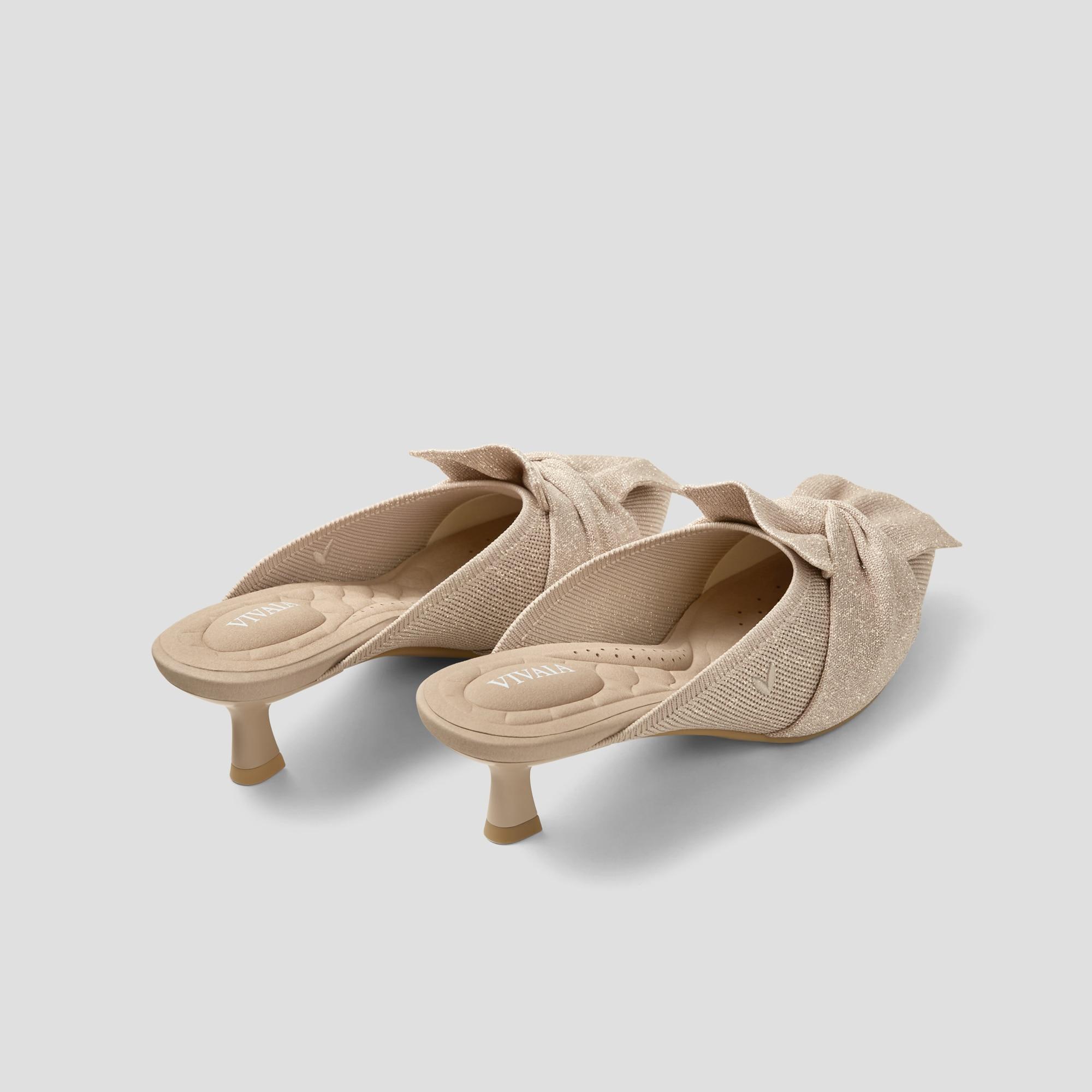 Pointed-Toe Bow Sandals (Samira) Product Image