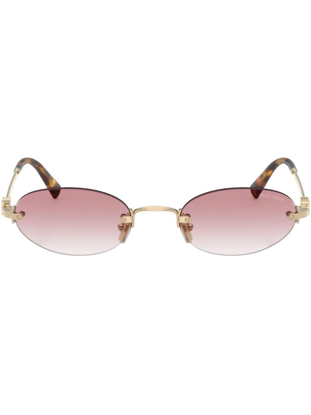 Greca-detail cat eye-frame sunglasses Product Image