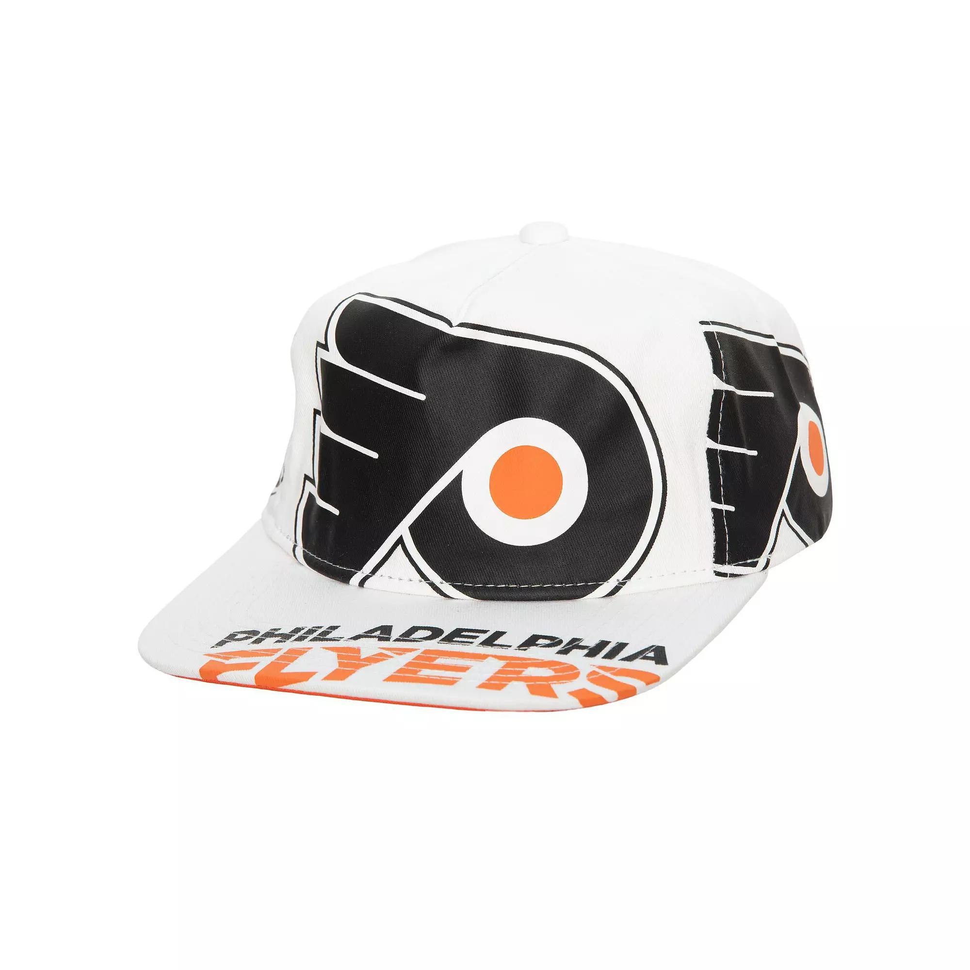 Men's Mitchell & Ness White Philadelphia Flyers In Your Face Deadstock Snapback Hat, Fly White Product Image