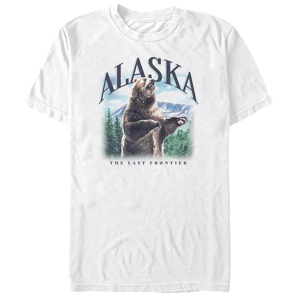 Big & Tall Alaska The Last Frontier Graphic Tee, Men's, Size: 4XL Tall, White Product Image