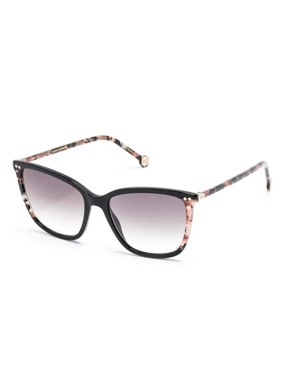 CAROLINA HERRERA Square-frame Sunglasses In Brown Product Image