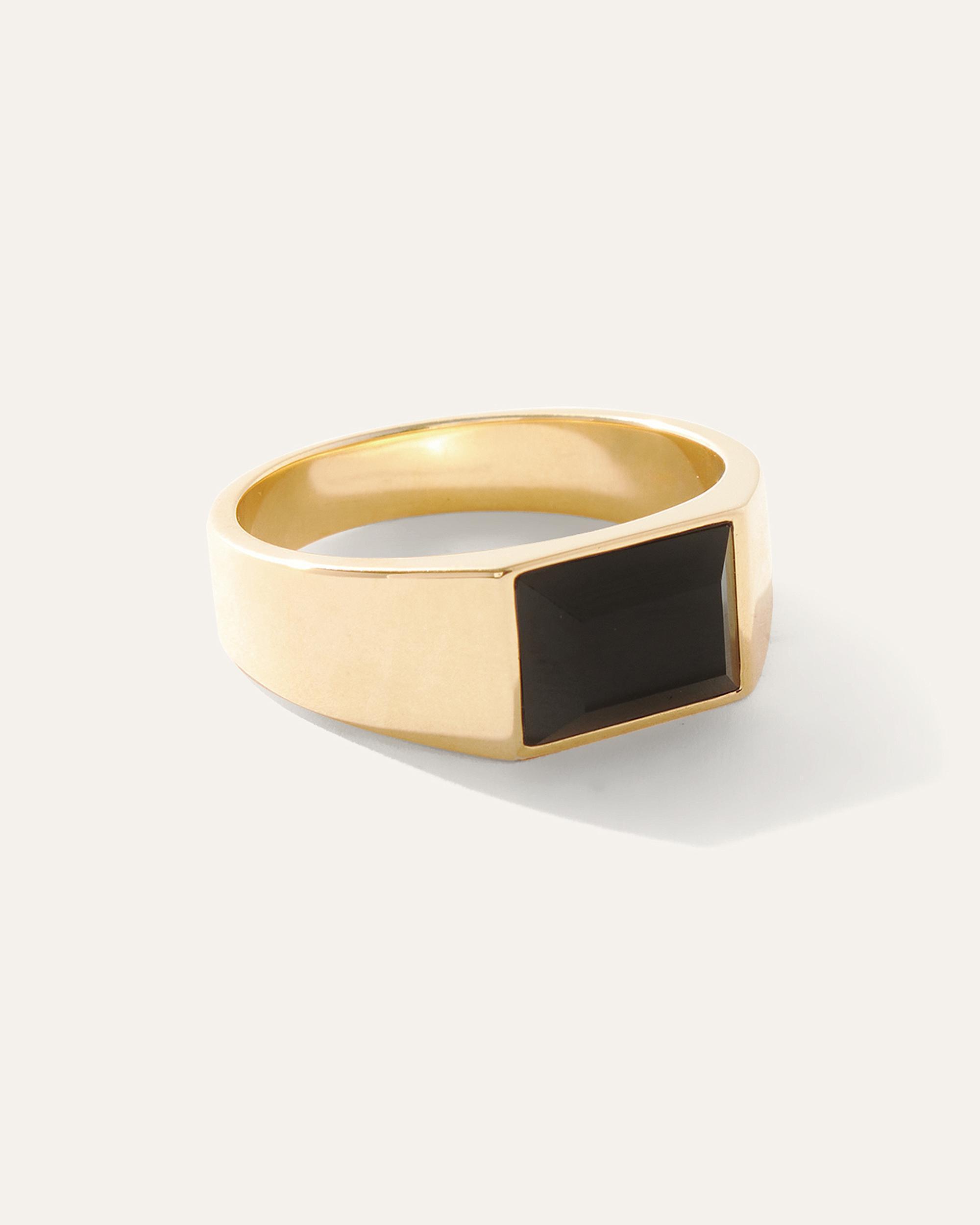 Quince | Men's Onyx Rectangular Ring Product Image