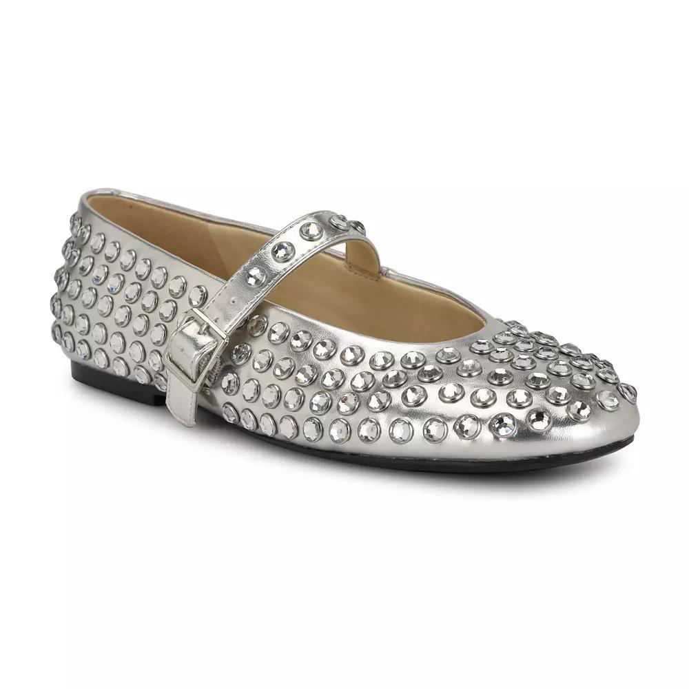 Nine West Emmil Womens Round Toe Embellished Dress Flats Product Image