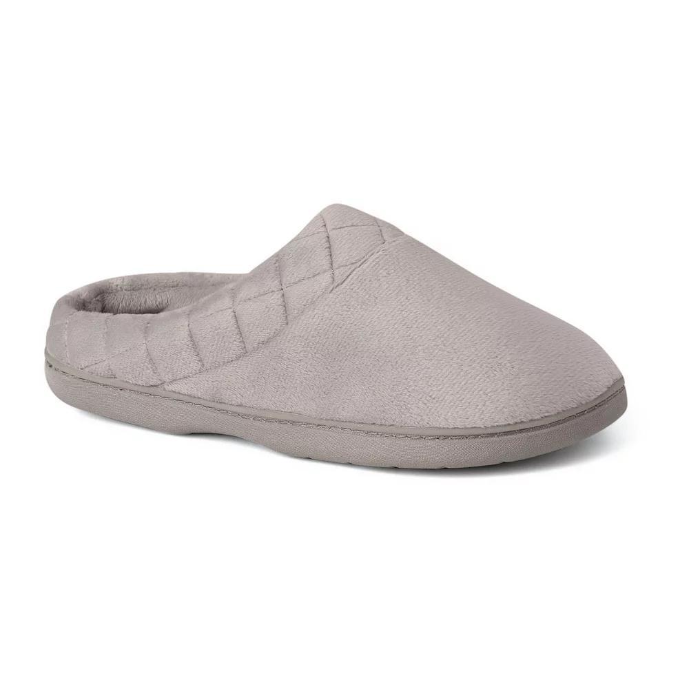Dearfoams Darcy Velour Women's Clog Slippers, Size: XL Wide, Sleet Product Image