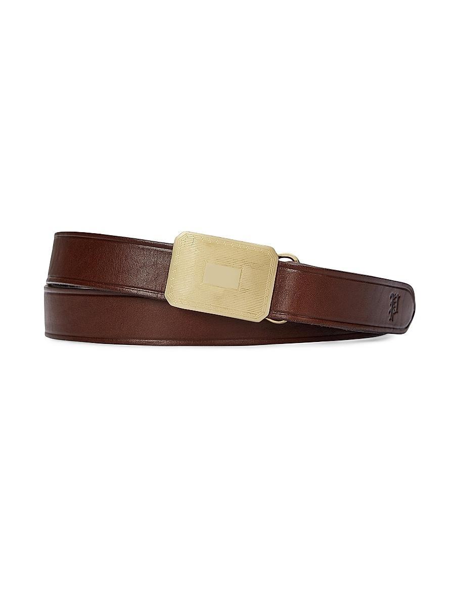 Mens Engine Turn Leather Belt Product Image