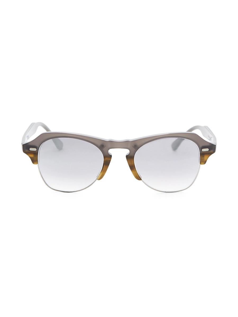 Mens 48MM Clubmaster Sunglasses Product Image