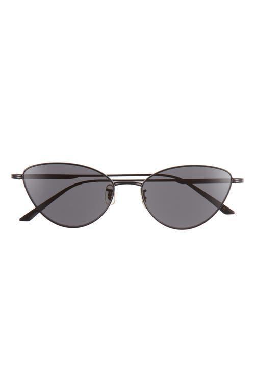 Sleek Black Steel Butterfly Sunglasses Product Image