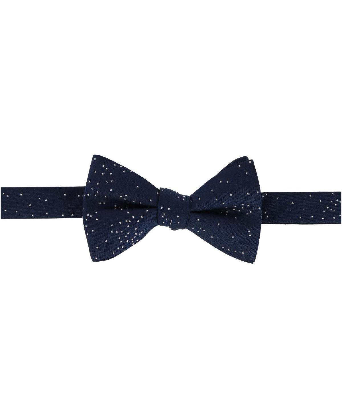 Trafalgar Mens Mystere Metallic Star Light Silk Bow Tie Product Image