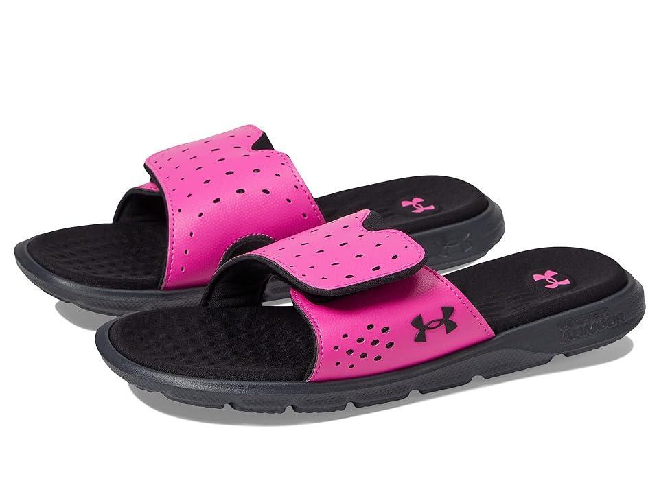 Under Armour Girls Under Armour Ignite VII Slides - Girls Grade School Shoes Black/Pink/Black Product Image