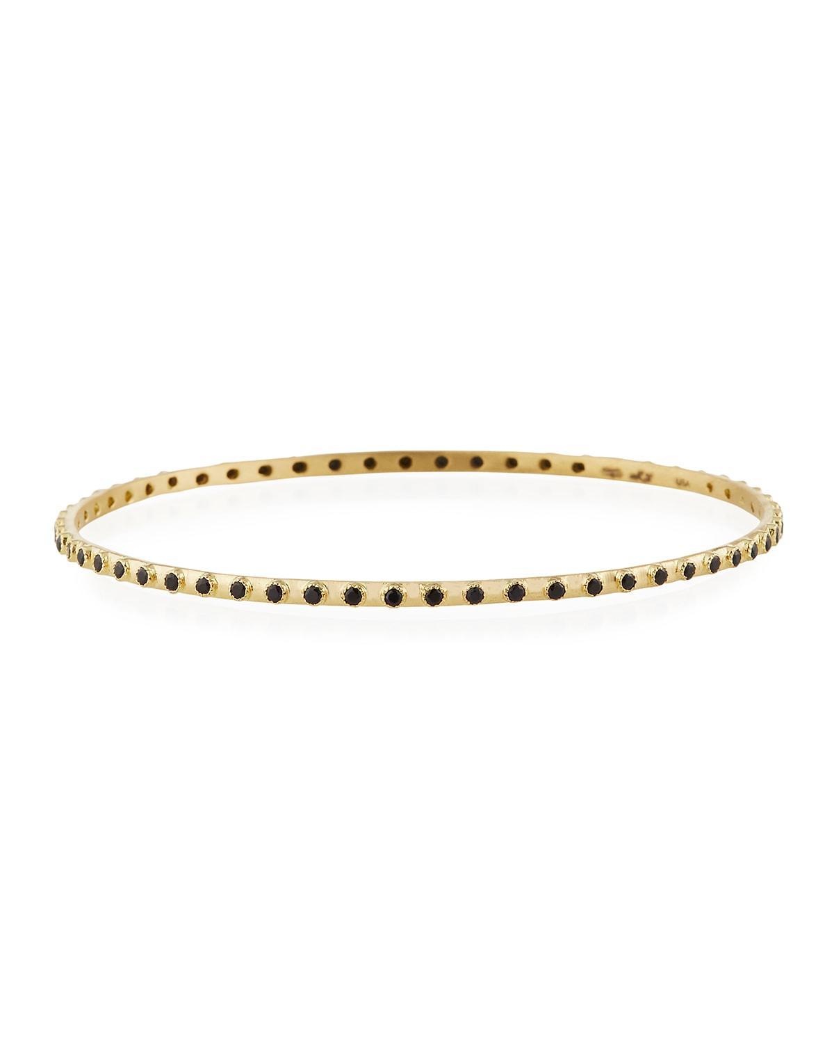 Old World Sueno Eternity Bangle with Black Sapphires Product Image