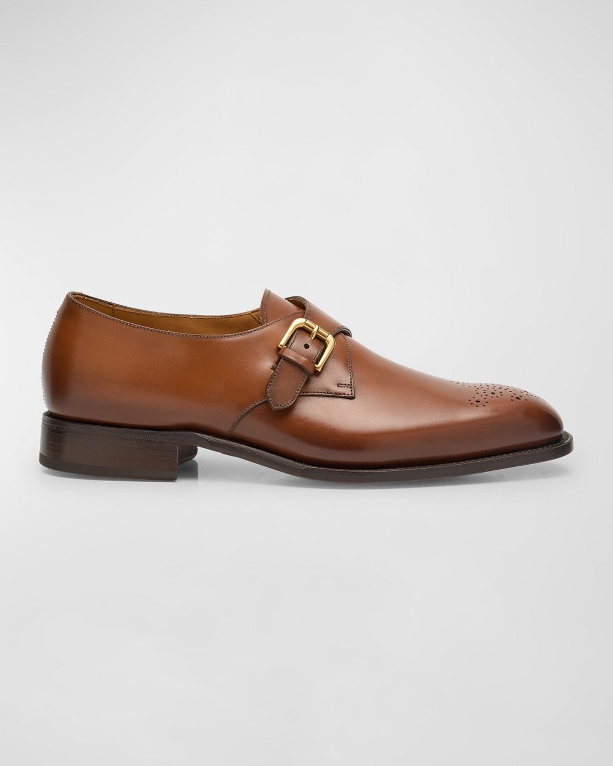 Mens Darnell II Leather Monk-Strap Loafers Product Image