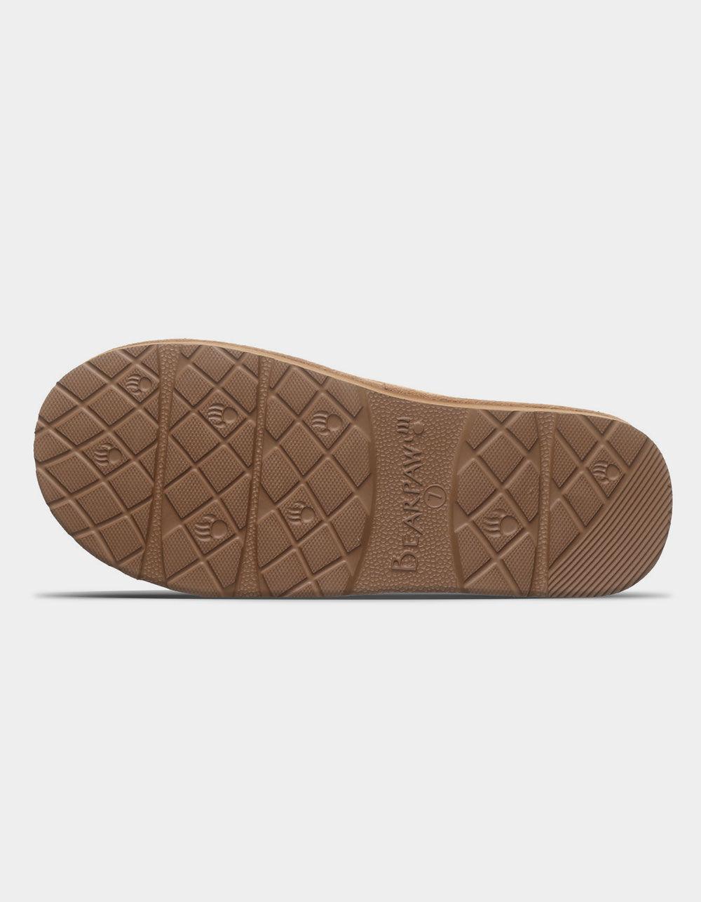 BEARPAW Martis Womens Suede Slippers - BROWN Product Image
