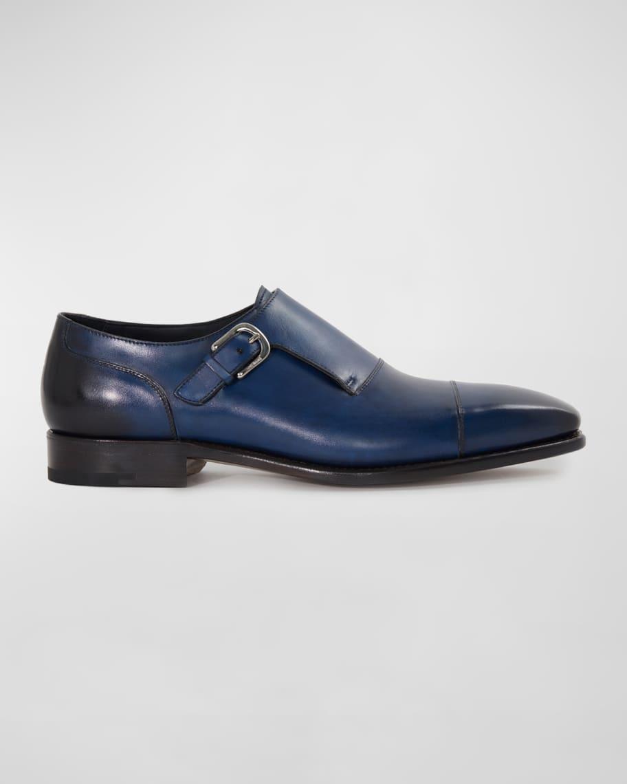 Mens Giordano Single-Monk Leather Shoes Product Image