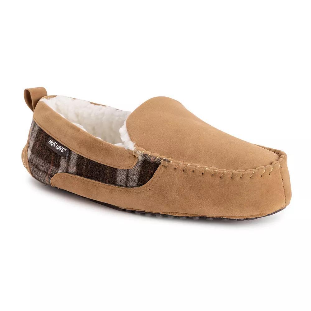 MUK LUKS® Emmett Men's Moccasin Slippers, Size: 13, Gray Product Image