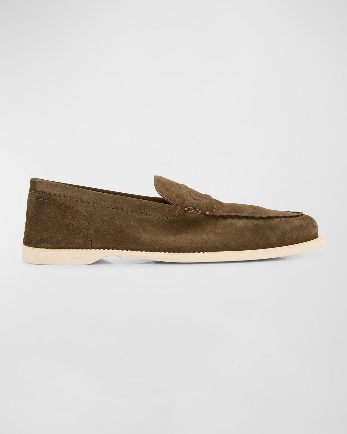 Mens Pace Suede Penny Loafers Product Image