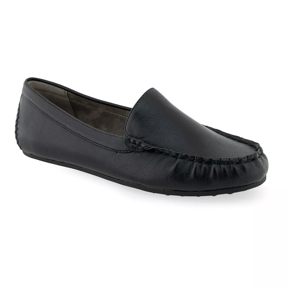 Aerosoles Over Drive Women's Flats, Size: 8 Wide, Black Faux Leather Product Image