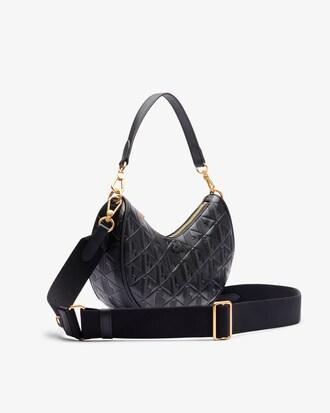Maheki Embossed Leather Half Moon Purse Product Image