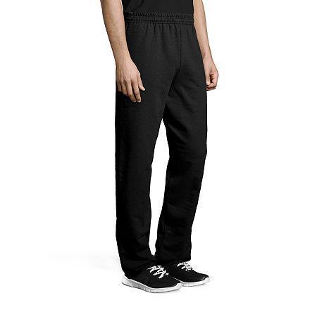 Hanes EcoSmart Womens Fleece Sweatpants with Open Bottom Legs, 30.5 Light Steel S Product Image