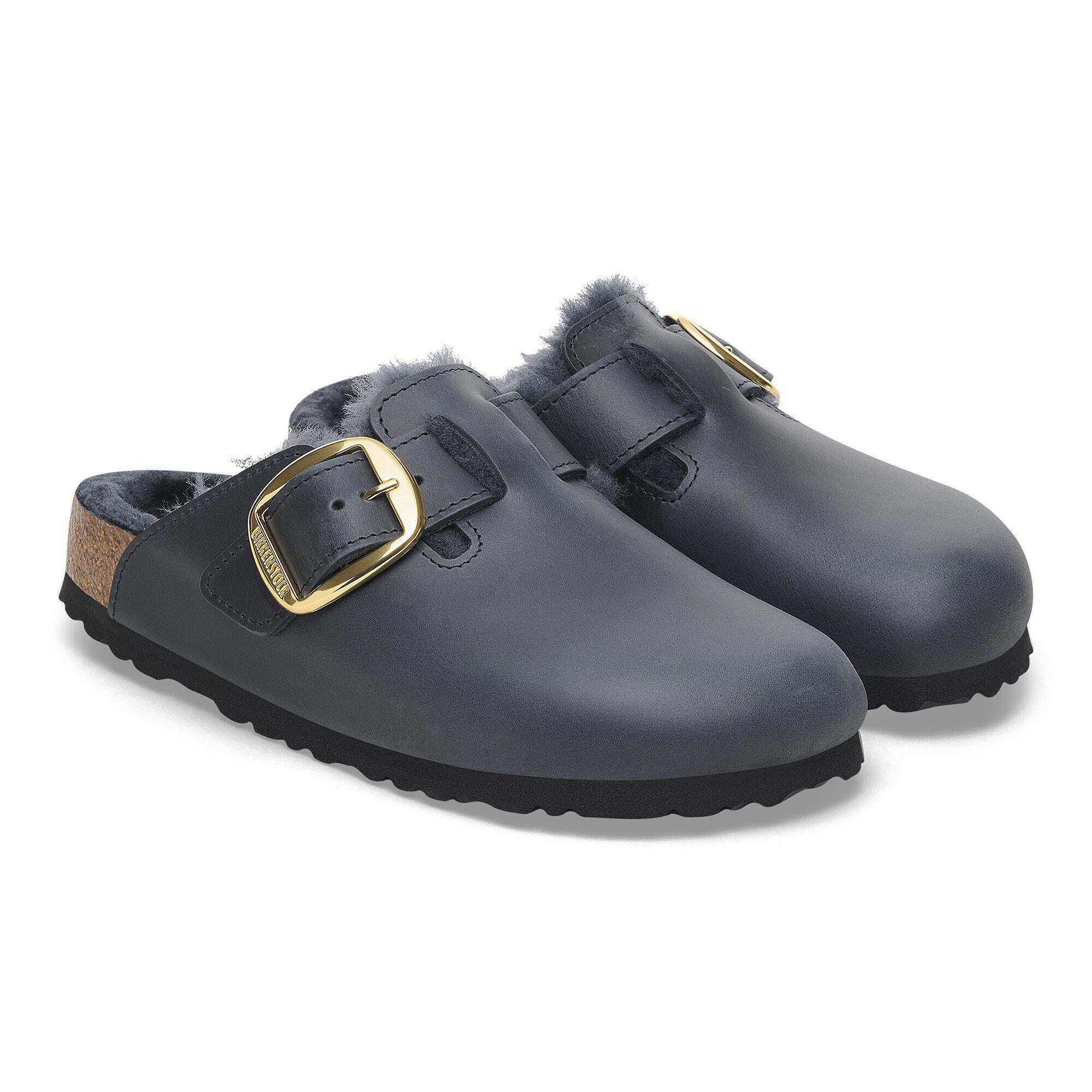 Boston Big Buckle Shearling Oiled Leather Zinfandel Product Image