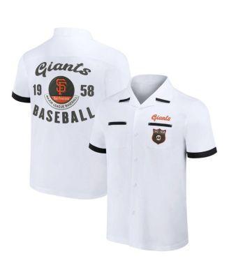 Men's Darius Rucker Collection by Fanatics  White San Francisco Giants Bowling Button-Up Shirt, Size: Large Product Image