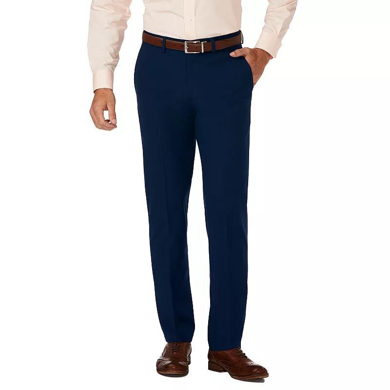 Men's J.M. Haggar Premium Slim-Fit 4-Way Stretch Flat-Front Dress Pants, Size: 38 X 32, Blue Product Image