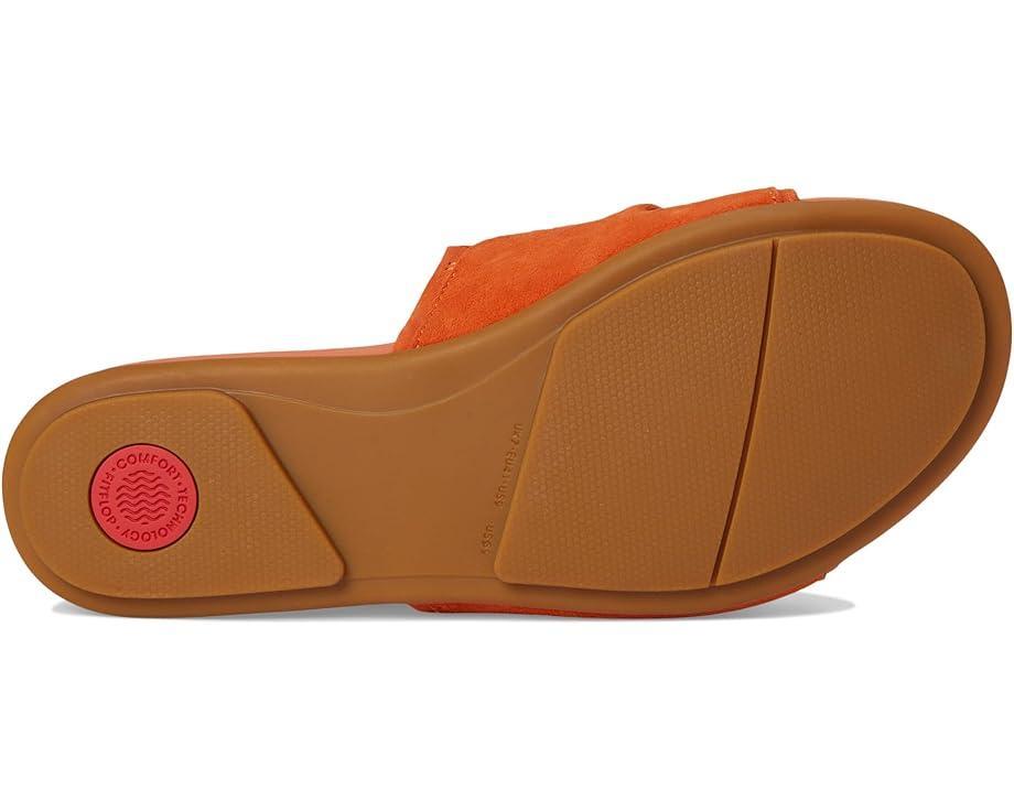 Gracie Crystal Maxi-Buckle Metallic-Leather Slides Product Image