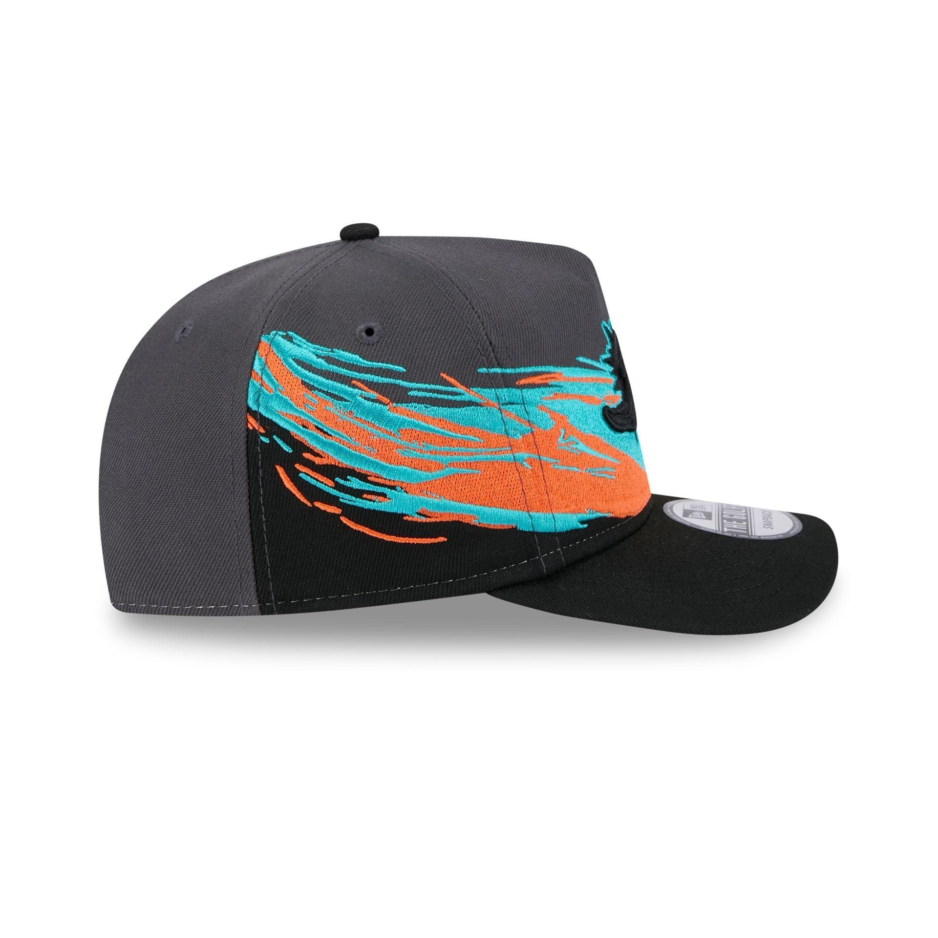 Miami Dolphins Graphite Brushstroke Golfer Hat Male Product Image