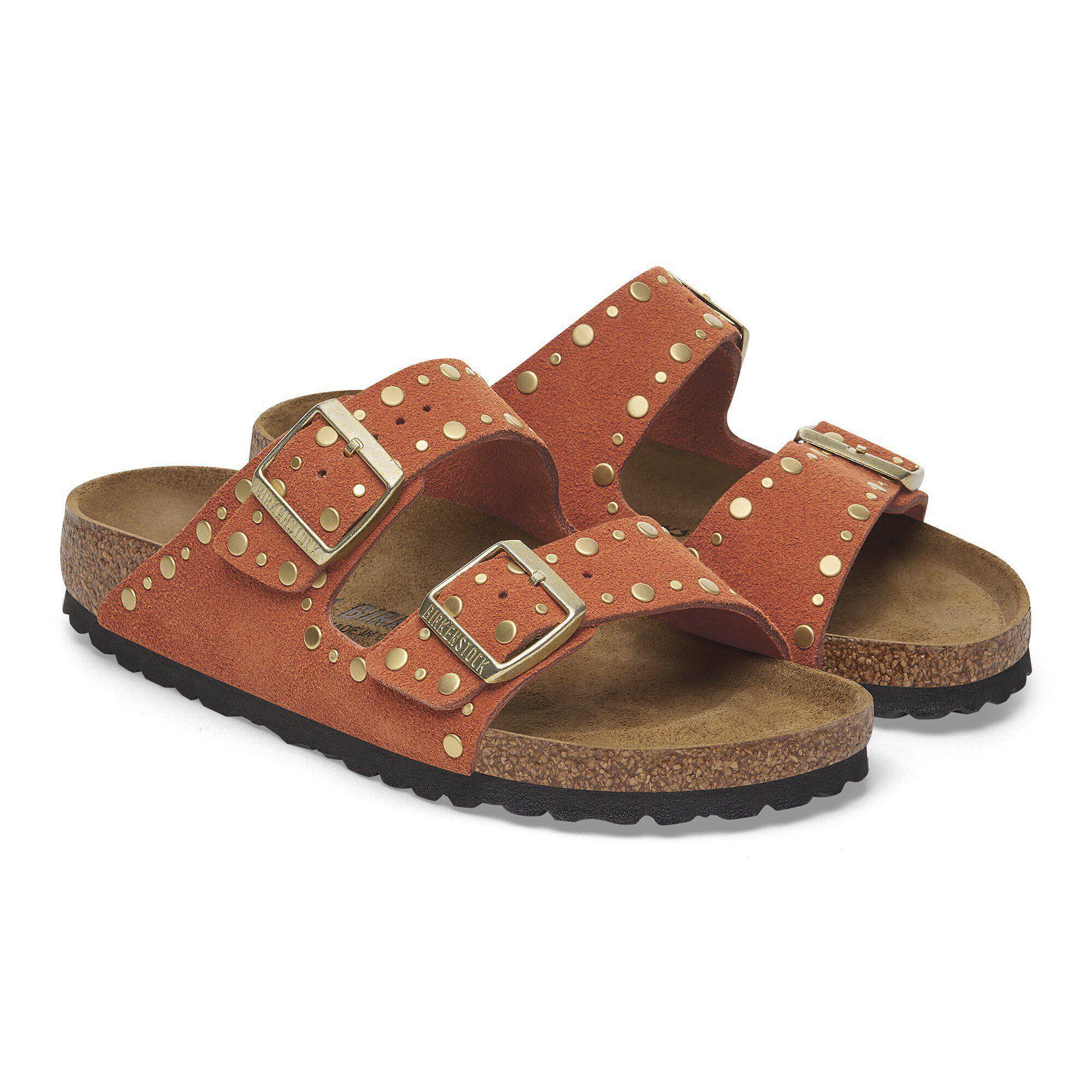 Arizona Rivets Suede Leather Ochre Product Image