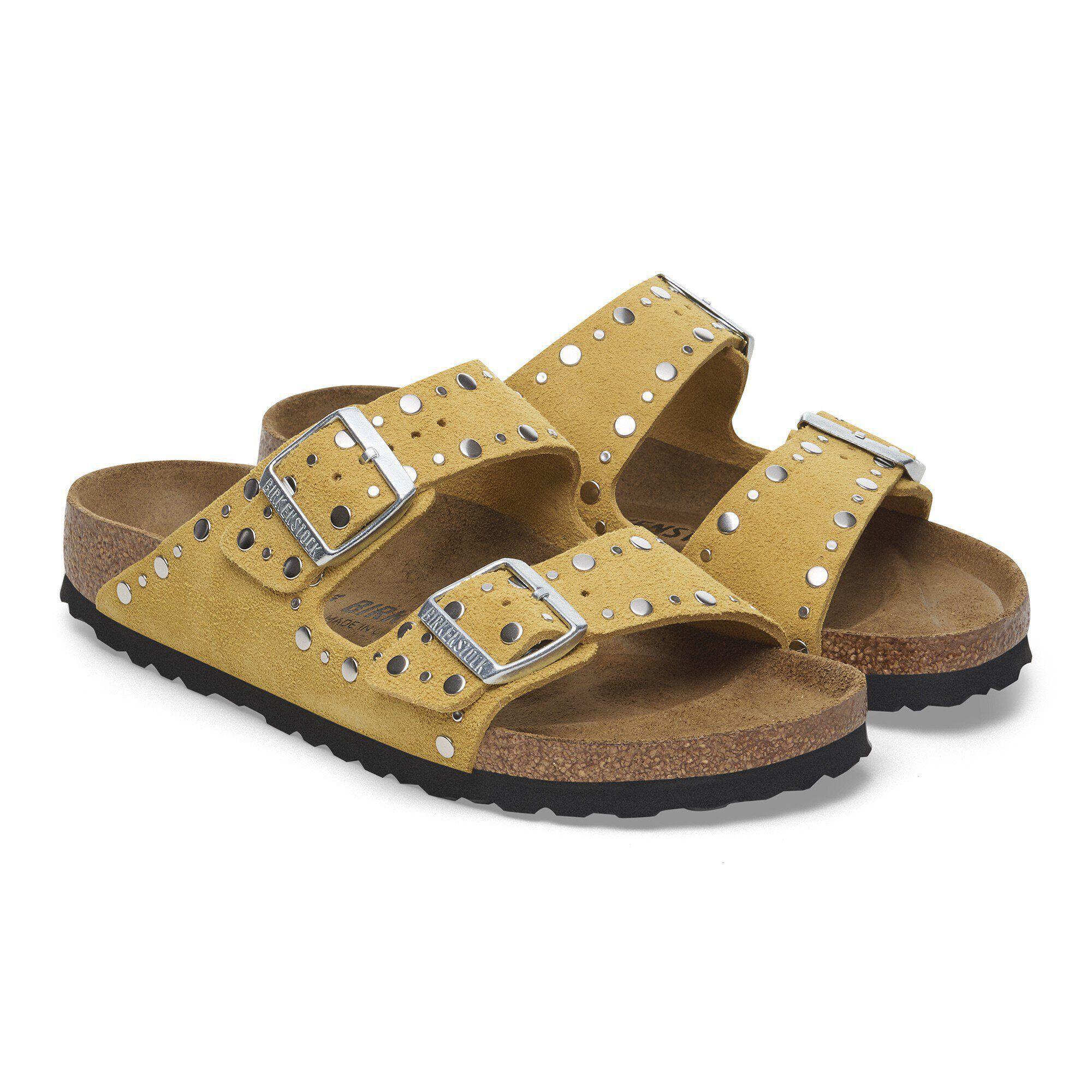 Arizona Rivets Suede Leather Ochre Product Image